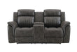 U8517 - Console Reclining Loveseat - Gray
