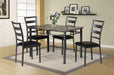 D760 - 5 Piece Dining Room Set - Black