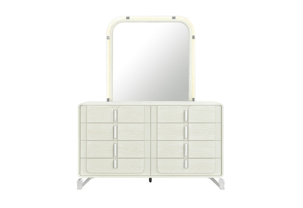 Lyra - 5 Piece Queen Bedroom Set - Beige - alternate view 3