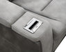 U77 - Power Reclining With Power Headrest, Storage Arms / USB And Wireless Charger Chair - Slate - alternate view 4
