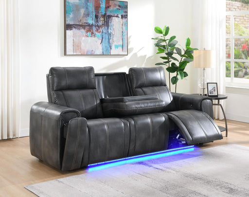 U66 - Power Reclining Sofa - Charcoal Gray