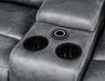 U121 - Motion Sofa With Dropdown Table - Gray - alternate view 3