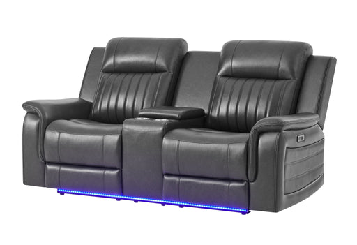 U8879 - 3 Piece Living Room Set (Sofa, Loveseat, Chair) - Charcoal - alternate view 2