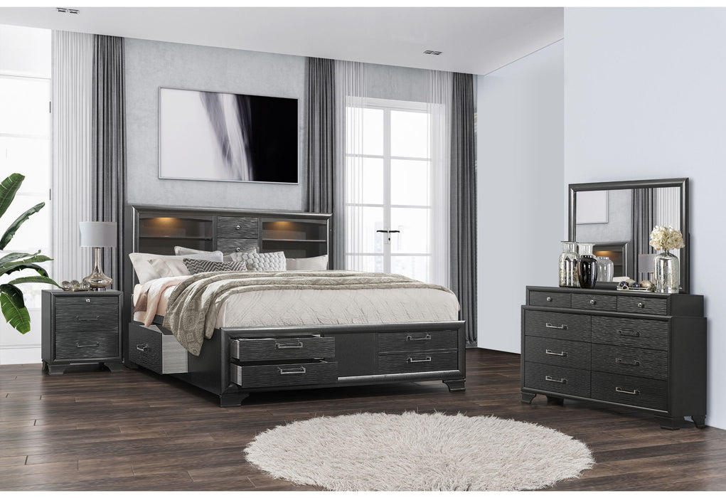 Jordyn - Full Bed - Gray - alternate view 4