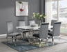 G-081-T-WHITE - Marble Dining Table - White - alternate view 4