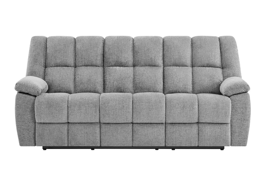 U6000 - 3 Piece Living Room Set (Reclining Sofa / Reclining Console Loveseat / Glider Recliner) - Smoke - alternate view 4