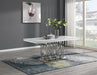 G-081-T-WHITE - Marble Dining Table - White