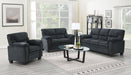 U453 - Chenille Chair With Nailhead - Charcoal Chenille - alternate view 2