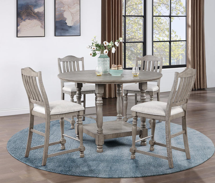 D114 - Counter Height Chair (Set of 2) - Gray - alternate view 2