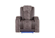 U8000 - Power Recliner With Power Headrest & LED Light - Brown