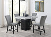 D138 - Counter Height Table - White / Black - alternate view 4
