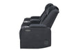 U8000 - Power Reclining Loveseat With Console, Power Headrest, LED Light, Bluetooth Speaker - Black - alternate view 4