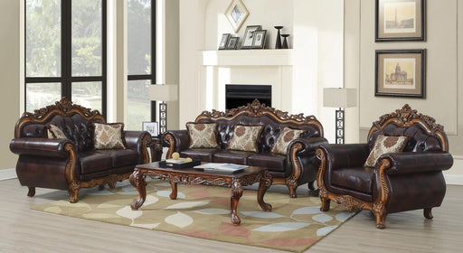U204 - Traditional Sofa - Brown - alternate view 2