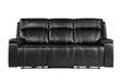 U8880 - Power Reclining Sofa With Armrest Cupholder, DDT With Watch Charger - Black