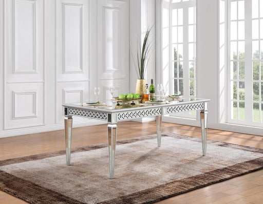 D082 - Dining Table - Shimmer Silver