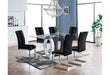 D1628 - 7 Piece Dining Room Set (Dining Table And 6 Dining Chairs) - Black