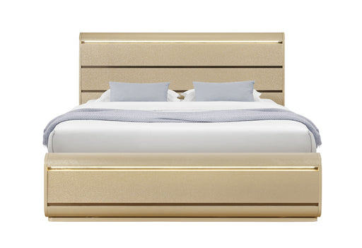Genesis - King Bed With LED - Gold