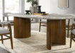 D071 - Rectangular Dining Table - Dark Walnut / Pandora Marble - alternate view 4