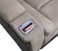 U78 - Power Reclining Chair With Power Headrest, Storage Arms / USB And Wireless Charger - Sand / Brown - alternate view 4