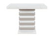 D2507 - Bar Table With Hidden Storage In The Base - White