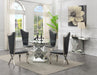 G-102 - Glamour Dining Table - Pearl Silver - alternate view 2