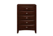 Linda - 5 Piece Full Bedroom Set - Merlot - alternate view 4