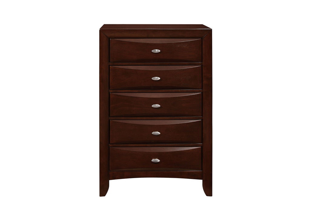 Linda - 5 Piece King Bedroom Set - Merlot - alternate view 4