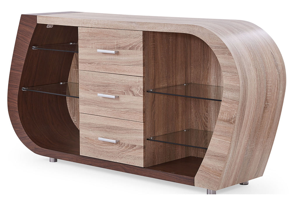 D4126N - Buffet - Dark Brown / Oak - alternate view 3