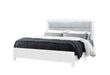 Luccia - 5 Piece King Bedroom Set With LED - White - alternate view 4