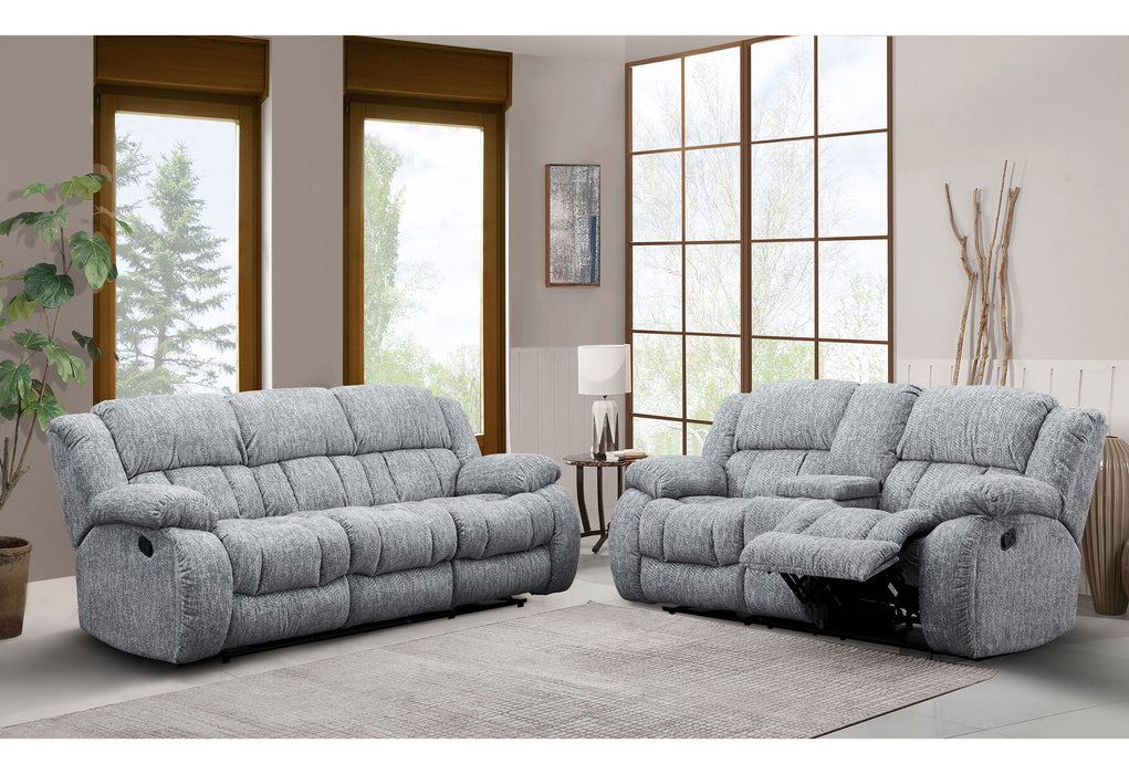 U250 - Console Reclining Loveseat - Gray - alternate view 3