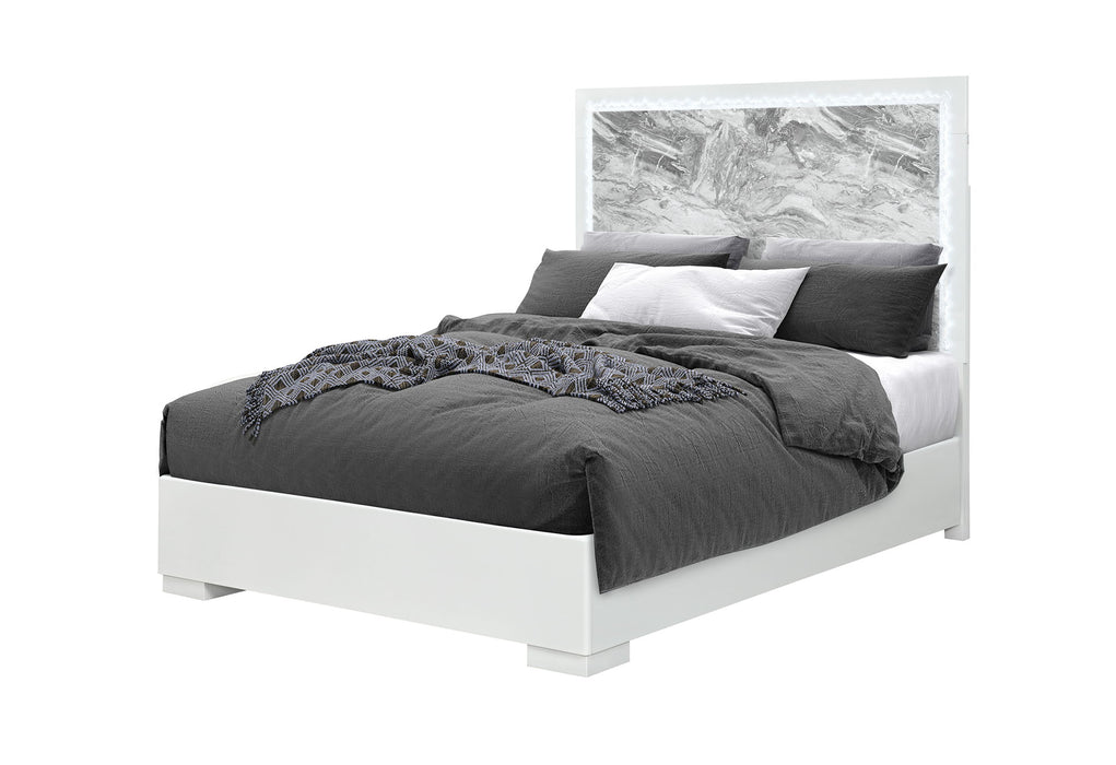 Naomi - Full Bed With LED - Silver - alternate view 4