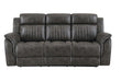 U8517 - 3 Piece Living Room Set (Reclining Sofa / Console Reclining Loveseat / Glider Recliner) - Gray - alternate view 4