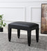 G-316 - Wood Vanity Stool - Black