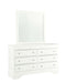 Pompei - 4 Piece Twin Bedroom Set (Bookcase Twin Bed, Dresser, Mirror And Nightstand) - White - alternate view 3