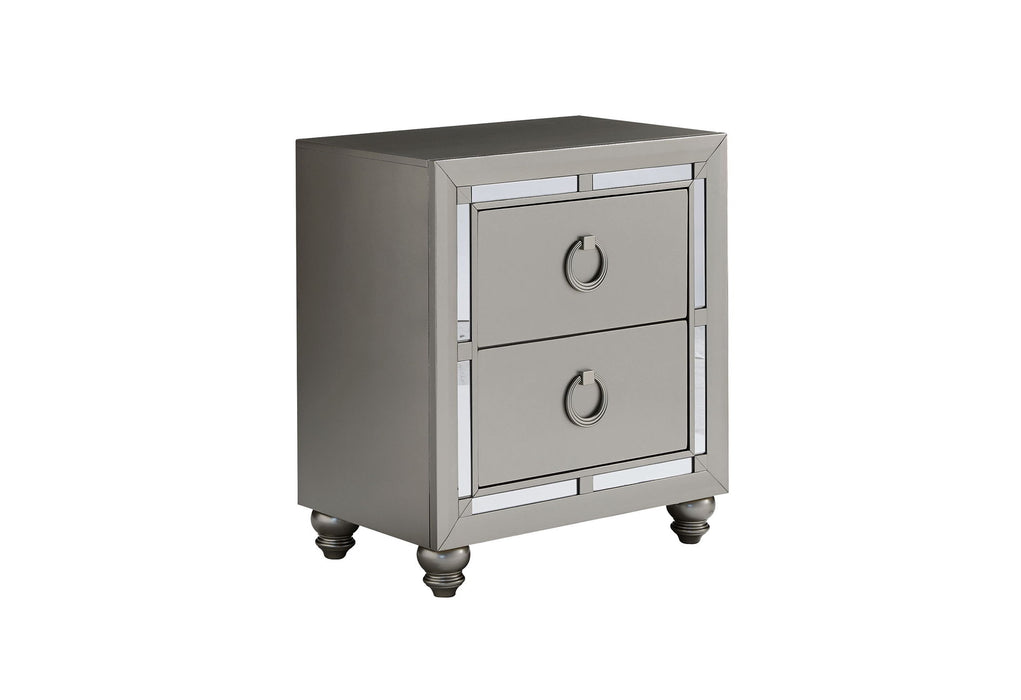 Riley - Nightstand - Silver - alternate view 3