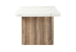 D2504 - Dining Table - White / Light Brown - alternate view 2