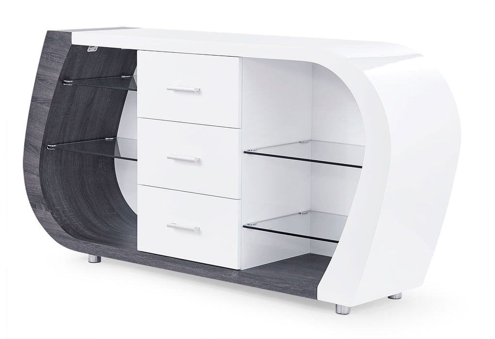 D4127 - Buffet - Dark Gray / White - alternate view 2