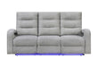 U6611 - Power Reclining Sofa With LED - Dark Gray