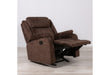 U7303 - 3 Piece Living Room Set (Recliner Sofa / Console Power Recliner Loveseat / Glider Recliner) - Dark Brown - alternate view 4
