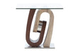 T4126 - End Table - Dark Brown / Oak / Silver - alternate view 2