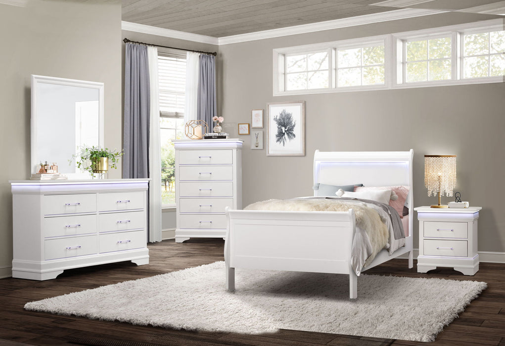 Charlie - Twin Bed - White - alternate view 4
