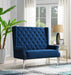 D2095 - High Back Velvet Wing Bench With Acrylic Legs - alternate view 3