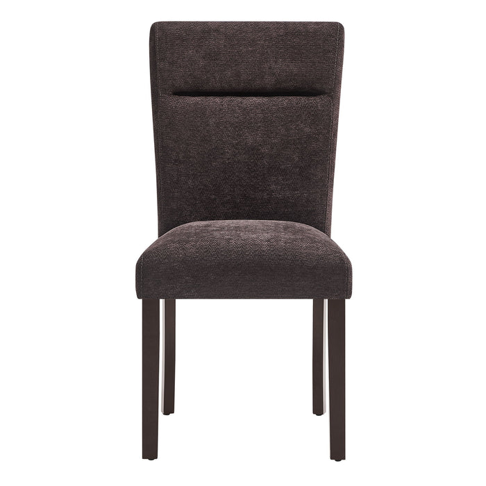 D8212 - 7 Piece Dining Room Set (Dining Table With 6 Dining Chairs) - Dark Brown - alternate view 3