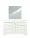 Pompei - 4 Piece Twin Bedroom Set (Bookcase Twin Bed, Dresser, Mirror And Nightstand) - White - alternate view 4