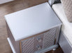 B048 - Nightstand With USB - Shimmer Silver - alternate view 3