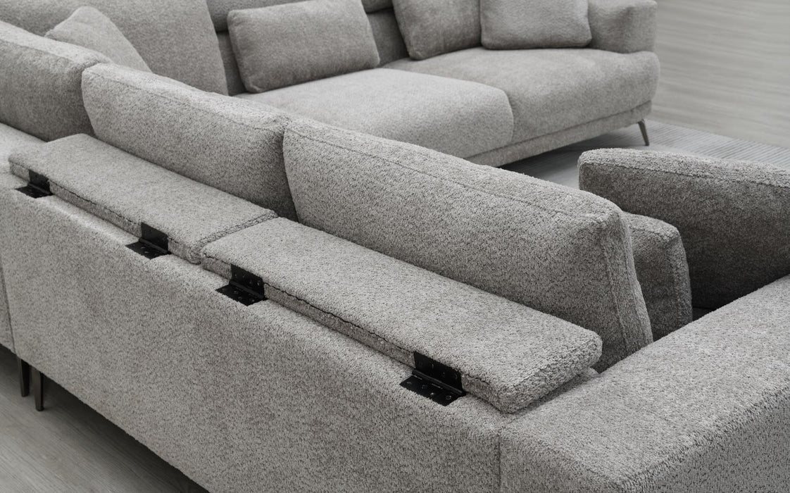 U268 - 3 Piece Sectional - Gray - alternate view 3