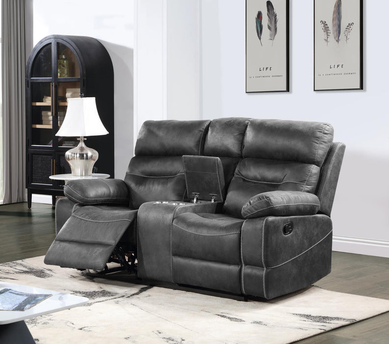 U170 - Motion Loveseat - Gray - alternate view 4
