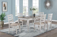 D117 - Rectangular Dining Table With Storage - White - alternate view 2
