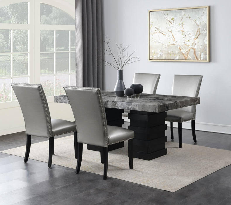 D137 - Dining Room Set With Faux Leather Chairs - alternate view 4