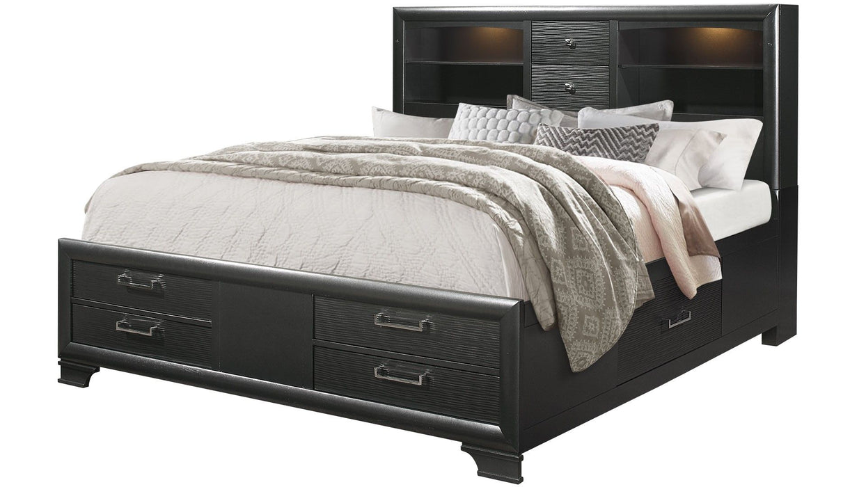 Jordyn - 5 Piece King Bedroom Set - Gray - alternate view 4